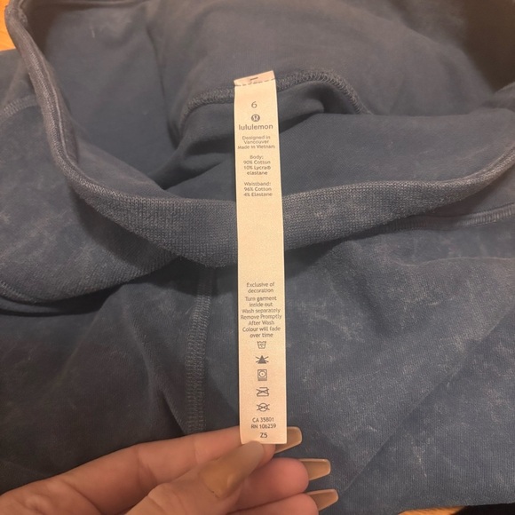 Lululemon High Rise Tight Leggings Washed Deep Blue/Gray Size 6 Athletic Yoga - Picture 5 of 6